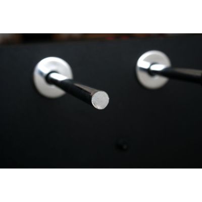 18. STÓŁ DO GRY W PIŁKARZYKI 142x76x88CM CZARNY