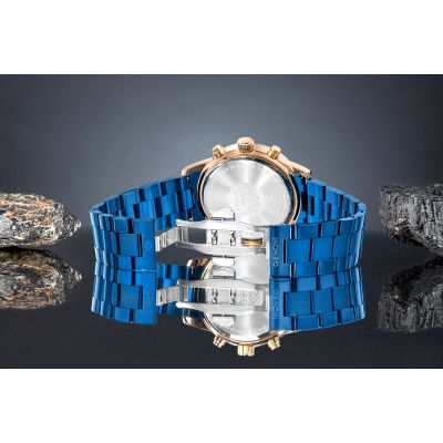 6. Zegarek Męski Giewont Chronograph Sapphire Niebieski GW4580-B5