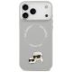 3. Etui Karl Lagerfeld Karl & Choupette Pins MagSafe do iPhone 17 Pro - szare