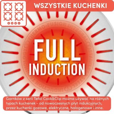 10. Zestaw garnków TEFAL Cook & Clip 10 elem. G723SA74