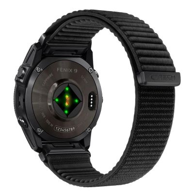 2. Pasek Tech-Protect NylonLoop na Garmin Fenix 5 / 6 / 6 Pro / 7 / 8 / 8 Pro / 9 / 9 Pro (47mm) - czarny