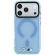 3. Etui BMW M IML Frosted Metal Logo & Trims MagSafe na iPhone 17 Pro Max / 18 Pro Max - niebieskie
