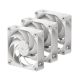 2. HAVN HVN-FS-H1230-01-TRI system chłodzenia komputerów Obudowa komputera Wentylator 12 cm Biały 3 szt.