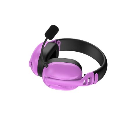 6. Słuchawki dla graczy Hyperpunk 3 Wireless bezprzewodowe fioletowe