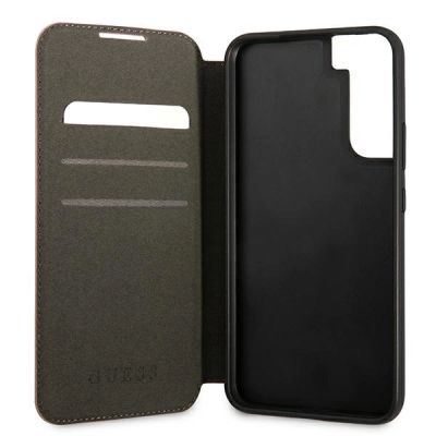 6. Etui Guess Saffiano Stripe na Samsung Galaxy S22+ - różowe