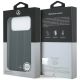 8. Etui Mercedes Leather Laurel Leaves Stripes MagSafe na iPhone 17 Pro Max - czarne