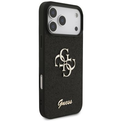 4. Etui Guess Fixed Glitter Big 4G na iPhone 17 Pro Max - czarne