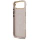 7. Etui Guess 4G Strass Logo & Big Strap Metal Buttons MagSafe na iPhone Air - różowe