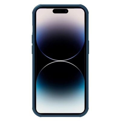 4. Nillkin Super Frosted Shield Pro etui iPhone 14 Pro Max pokrowiec na tył plecki niebieski