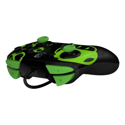 5. PDP REMATCH: 1-Up Glow in the Dark Czarny, Zielony USB Gamepad Analogowa/Cyfrowa Nintendo Switch, Nintendo Switch OLED