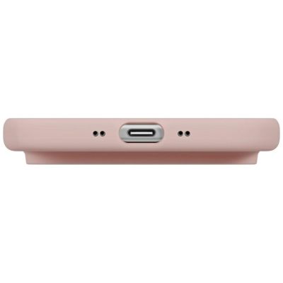 5. Etui UNIQ Lino na iPhone Air Magclick Charging - różowe
