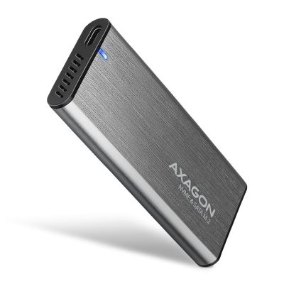 12. AXAGON EEM2-SG2 RAW BOX Etui zewnętrzne na dyski SSD M.2 USB-C 3.2 Gen 2 - srebrny