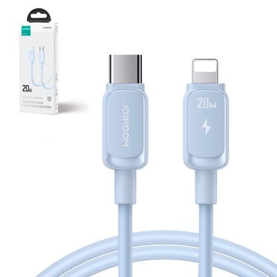 2. Kabel Joyroom Multi-Color Series A14 USB-C / Lightning 20W 1.2 m - niebieski