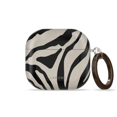 3. Etui Tech-Protect Lamano na AirPods 4 / 5 - czarno-beżowe