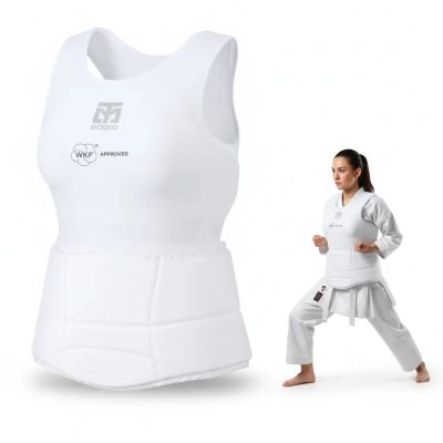 Elastyczny ochraniacz tułowia dla kobiet karate WKF | MOOTO