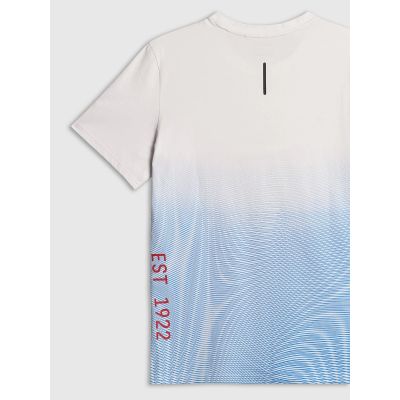 8. T-shirt regular z nadrukiem męski 4F 4FRSS26TTSHM4040-33A