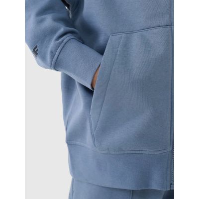 5. Bluza dresowa rozpinana z kapturem chłopięca 4F 4FJRSS25TSWSM2042-32S