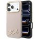 Etui Karl Lagerfeld Grained with Resin Signature Logo MagSafe na iPhone 18 Pro / 17 Pro - różowe