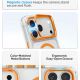 7. Etui Spigen Ultra Hybrid Optik S MagSafe na iPhone 18 Pro / 17 Pro - przezroczysto-pomarańczowy