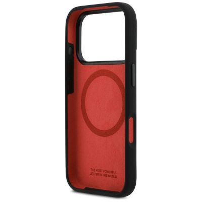 7. Etui BMW M Silicon Tricolor Line MagSafe na iPhone 17 Pro - czarne