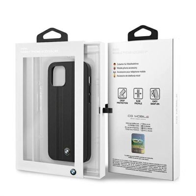 8. Etui BMW Signature Tire Marks na iPhone 12 mini - czarne