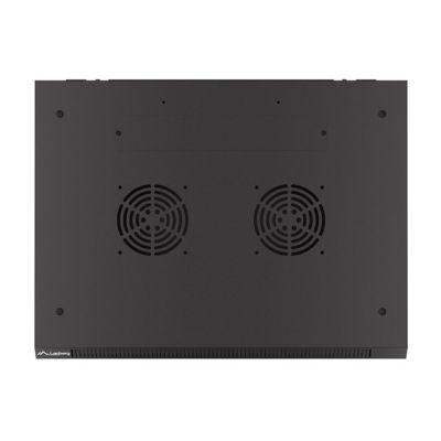 9. SZAFA INSTALACYJNA RACK WISZĄCA 19" 4U 600X450 CZARNA DRZWI PERFOROWANE LANBERG (FLAT PACK)
