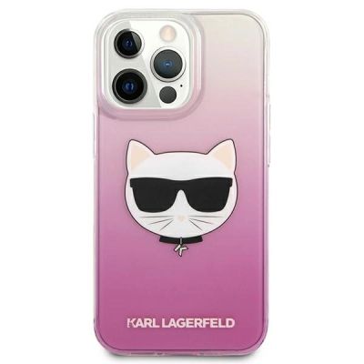 3. Etui Karl Lagerfeld Choupette Head na iPhone 13 Pro Max - różowe