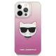 3. Etui Karl Lagerfeld Choupette Head na iPhone 13 Pro Max - różowe