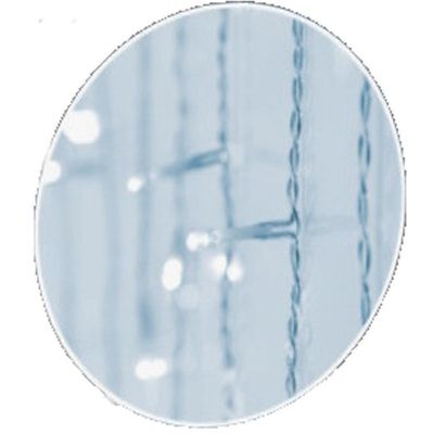 16. LAMPKI CHOINKOWE KURTYNA ŚWIETLNA ZEW 180 LED STEROWNIK TIMER ZIMNY BIAŁY KABEL TRANSPARENTNY