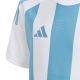 9. Koszulka dla dzieci adidas Striped 24 Jersey biało-błękitna IW2137
