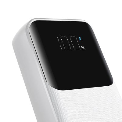 2. Mini powerbank Joyroom JR-PBC06 z wbudowanymi kablami USB-C / Lightning 30W 10000mAh - biały