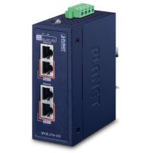 PLANET IPOE-270-12V przełącznik sieciowy Obsługa PoE Niebieski
