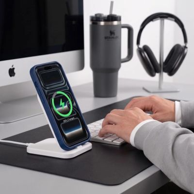 4. Etui Tech-Protect BasicMag MagSafe na iPhone 17 Pro / 18 Pro - ciemnoniebieskie matowe