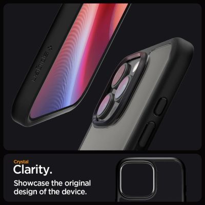 12. Etui Spigen Ultra Hybrid na iPhone 16 Pro - czarny mat