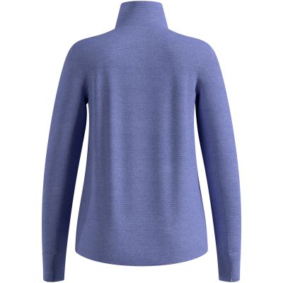 3. Bluza bez kaptura rozpinana Odlo Mid layer full zip GRID FLEECE niebieska