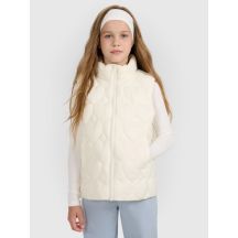 Bezrękawnik puchowy z wypełnieniem syntetycznym dziewczęcy 4F 4FJRAW25TVJAF323-11S