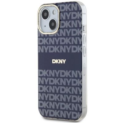 2. Etui DKNY IML Mono & Stripe MagSafe na iPhone 15 / 14 / 13 - niebieskie