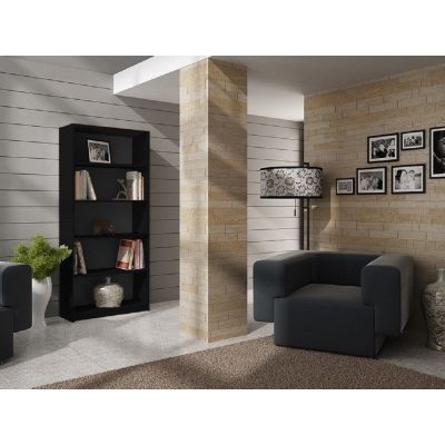 4. REGAŁ NA KSIĄŻKI 80 CM CZARNY