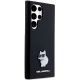 4. Etui Karl Lagerfeld Silicone Choupette Metal Pin na Samsung Galaxy S24 Ultra - czarne