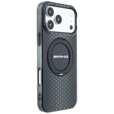 4. Etui Mercedes AMG IML Double Layer Urban Line with Ring Stand MagSafe na iPhone 18 Pro Max / 17 Pro Max - czarne