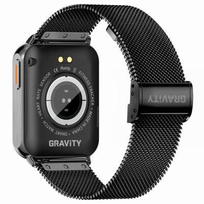 10. Smartwatch Gravity Granatowo Czarny 2 Paski GT17-9