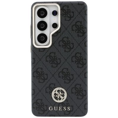 3. Etui Guess 4G Rhinestone Round Logo MagSafe na Samsung Galaxy S26 Ultra - czarne