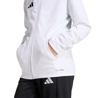7. Bluza dla dzieci adidas Entrada 26 Track biała JZ6605