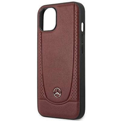 6. Etui Mercedes Leather Urban Bengale na iPhone 13 / 14 / 15 - bordowe