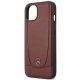 6. Etui Mercedes Leather Urban Bengale na iPhone 13 / 14 / 15 - bordowe