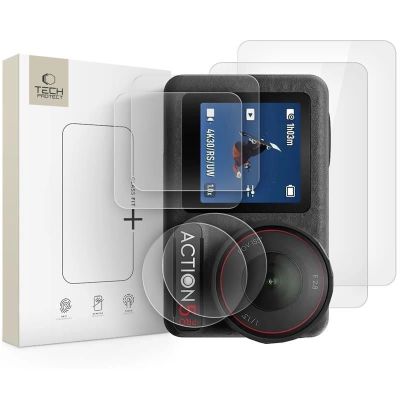 Szkło hartowane Tech-Protect Glass Fit+ 2-pack na DJI Osmo Action 5 Pro - przezroczyste