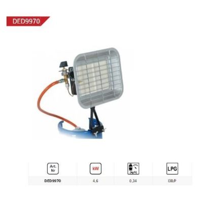 DEDRA DED9970 grzejnik Srebrny 4600 W
