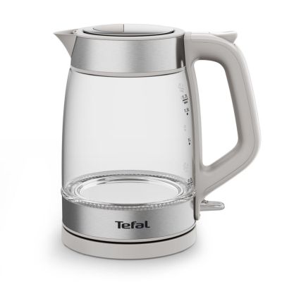 12. Tefal Glass Kettle KI605B30 czajnik elektryczny 1,7 l 2200 W Szary, Srebrny, Przezroczysty