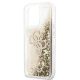 6. Etui Guess 4G Big Liquid Glitter na iPhone 13 Pro Max 6,7" - złote
