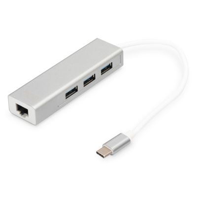 6. Digitus Hub USB 3.0 Type-C™ z Gigabit Ethernet